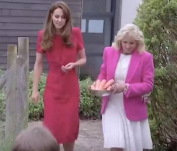  Кейт Мидълтън на среща с Джил Байдън: Нямам самообладание да видя дребната Лилибет (снимки) 