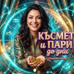 Истинско щастие: КЪСМЕТ и ПАРИ до дни за 6 зодии КЪСМЕТ и ПАРИ до дни / снимка с авторски права на списание HappyWoman.bg