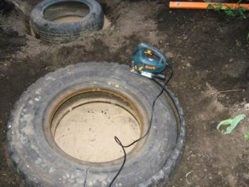Направи си сам Езерце от рециклирани гуми