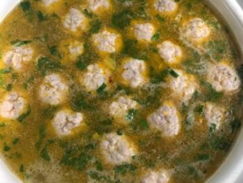 Супа топчета-приготвена по вкусна рецепта