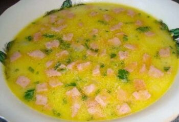 9 рецепти за супи - супа с колбас и сирене 