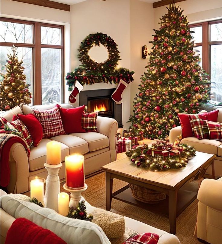 Как да украсите всекидневната за Коледа?