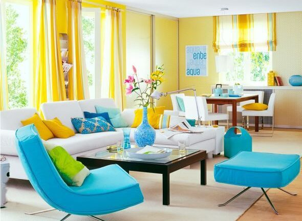Идеи за комбинация от жълто за стените на вашия дом