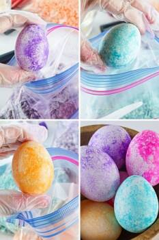  Боядисване на великденски яйца с ориз 