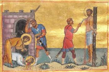  Св. мъченици Трофим и Теофил 