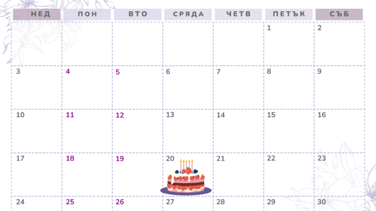 20 ноември – факти рожденици и празници