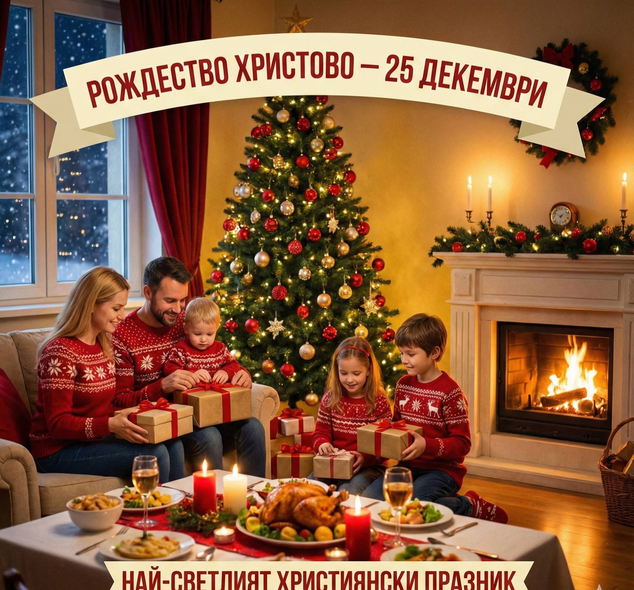 25 Декември - Рождество Христово – най-светлият християнски празник 25 Декември - Рождество Христово – най-светлият християнски празник