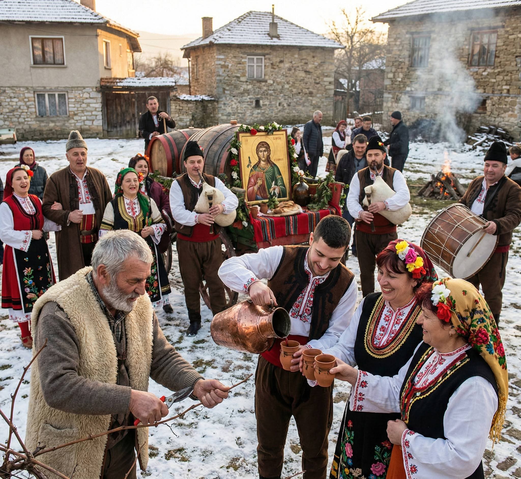 Трифон Зарезан (Свети Трифон) – 1 февруари – традиции и обичаи Трифон Зарезан (Свети Трифон) – 1 февруари – традиции и обичаи / снимка с авторски права на списание HappyWoman.bg