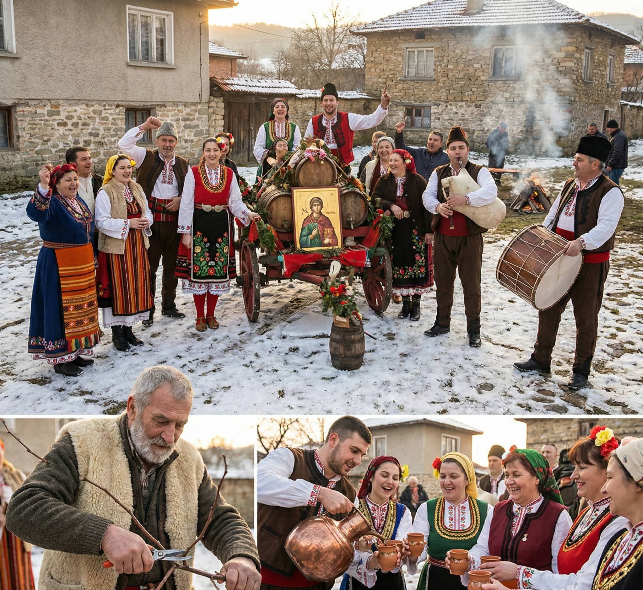 Трифон Зарезан (Свети Трифон) – 1 февруари – традиции и обичаи Трифон Зарезан (Свети Трифон) – 1 февруари – традиции и обичаи / снимка с авторски права на списание HappyWoman.bg