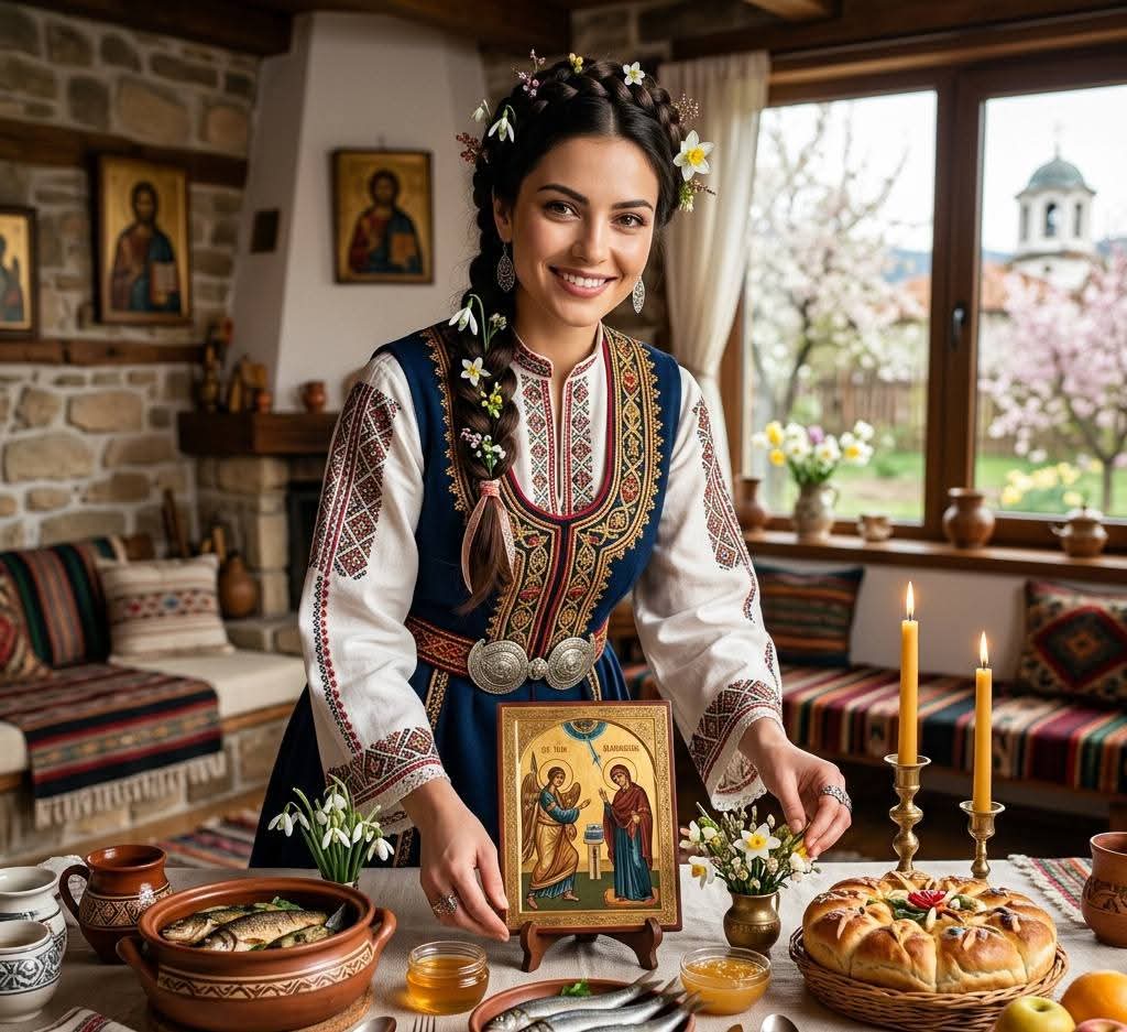 Трапеза за 25 март - Благовещение / снимка с авторски права на списание HappyWoman.bg