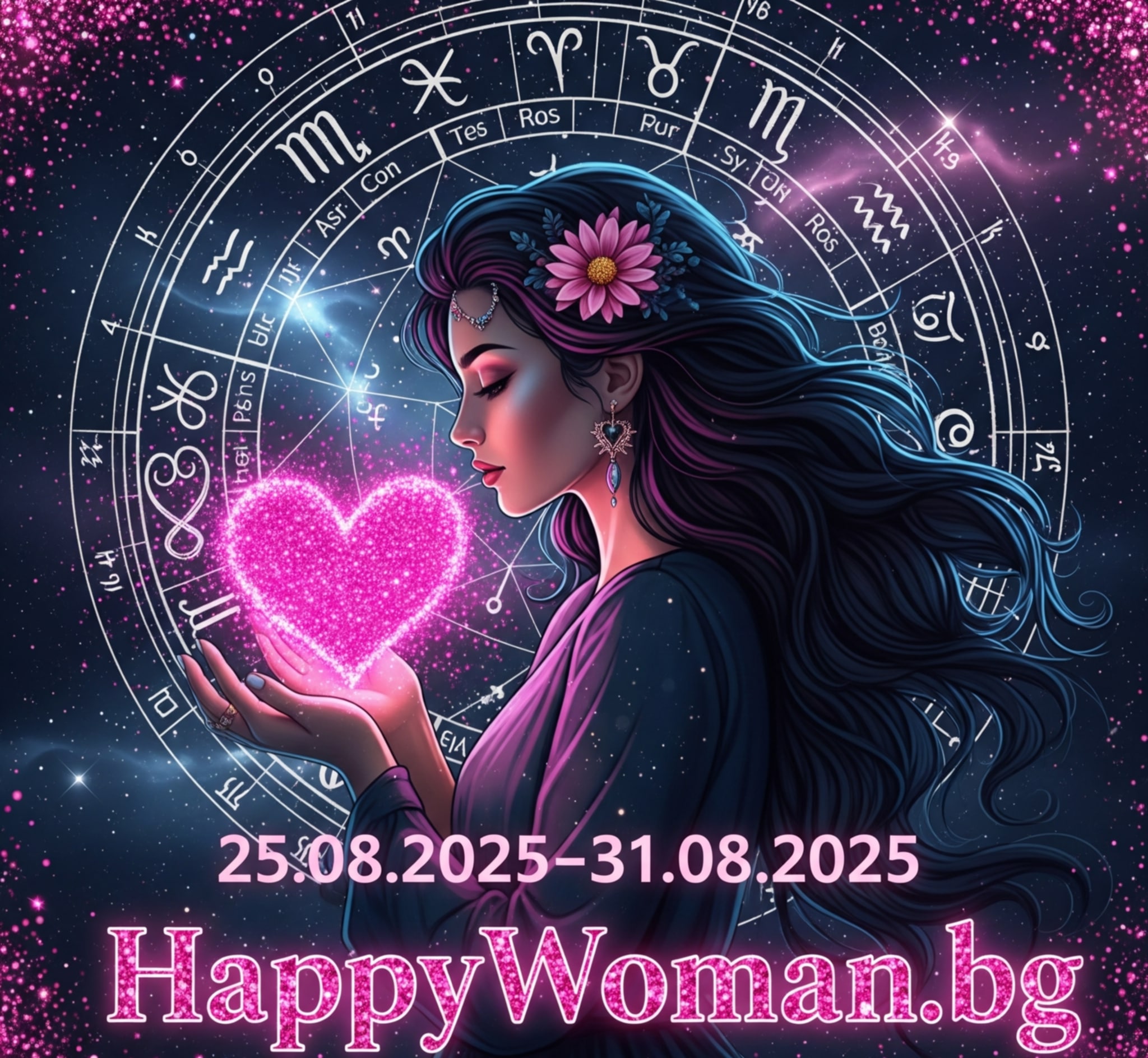 Седмичен Любовен Хороскоп за 25.08.2025 – 31.08.2025 за всяка зодия
