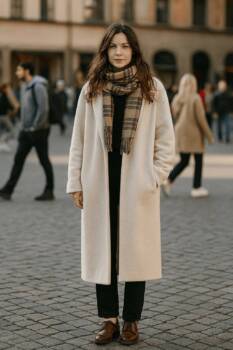 Как да комбинираме оверсайз палто с елегантен стил