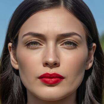 Как да носим стилно червено червило през деня