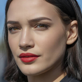 Как да носим стилно червено червило през деня