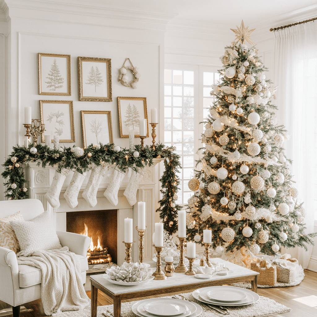 Празнична декорация: минимализъм с елегантен блясък