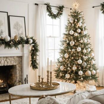 Празнична декорация: минимализъм с елегантен блясък Празнична декорация: минимализъм с елегантен блясък