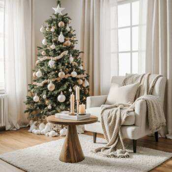 Празнична декорация: минимализъм с елегантен блясък Празнична декорация: минимализъм с елегантен блясък