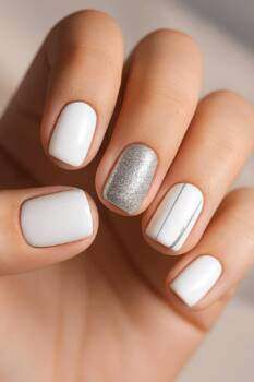 Елегантен празничен маникюр за офиса и парти вечерите Елегантен празничен маникюр за офиса и парти вечерите