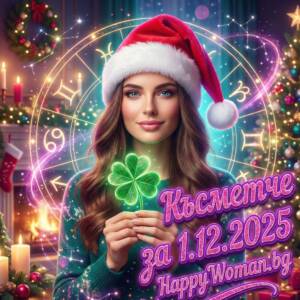 Късметче за 01.12.2025 за всяка зодия Късметче за 01.12.2025 за всяка зодия