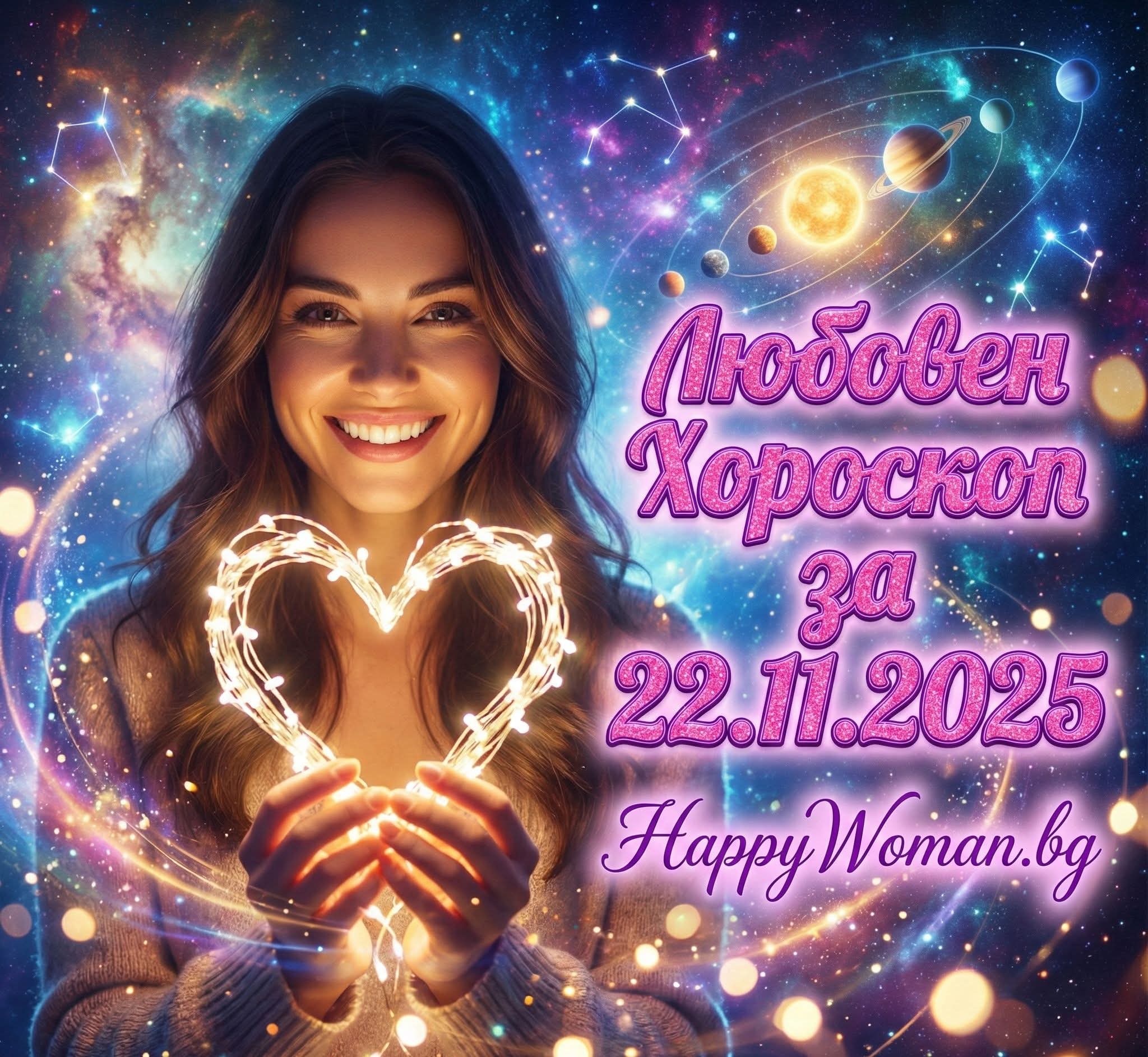 Любовен хороскоп за 22.11.2025 за всяка зодия
