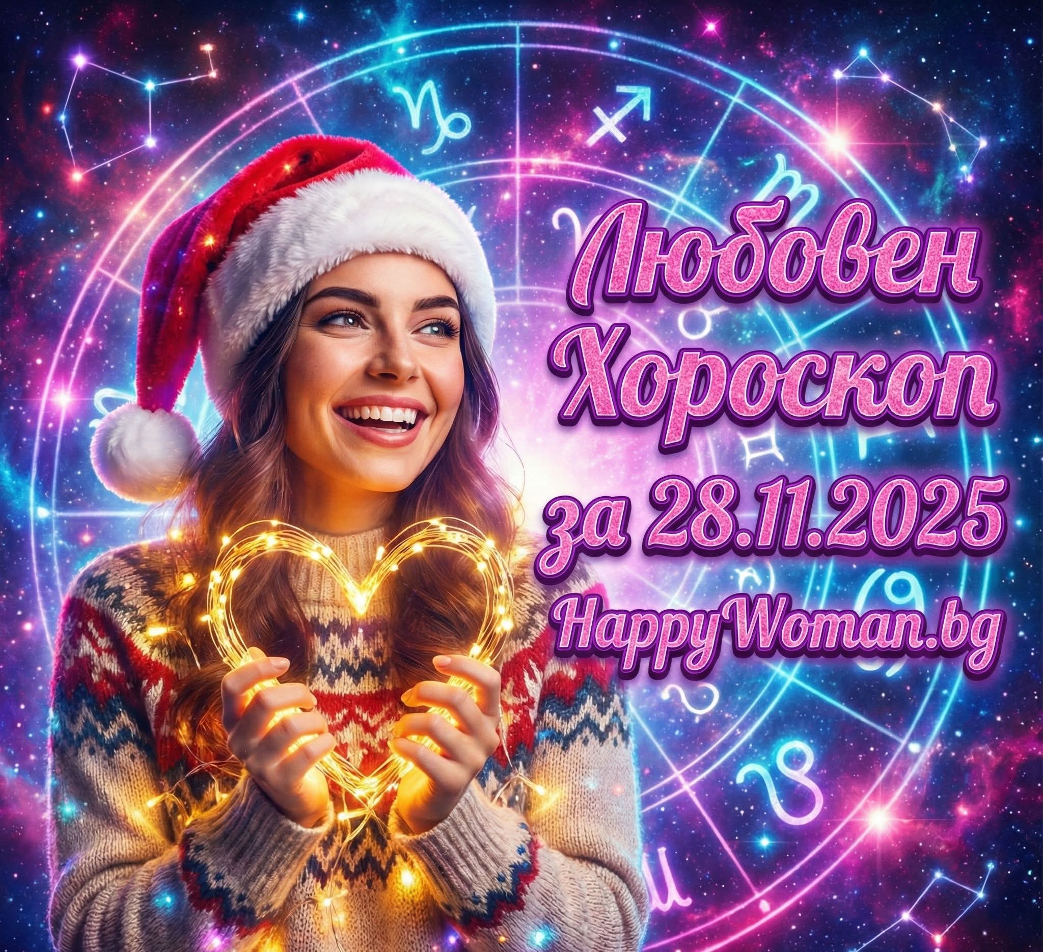 Любовен хороскоп за 28.11.2025 за всяка зодия
