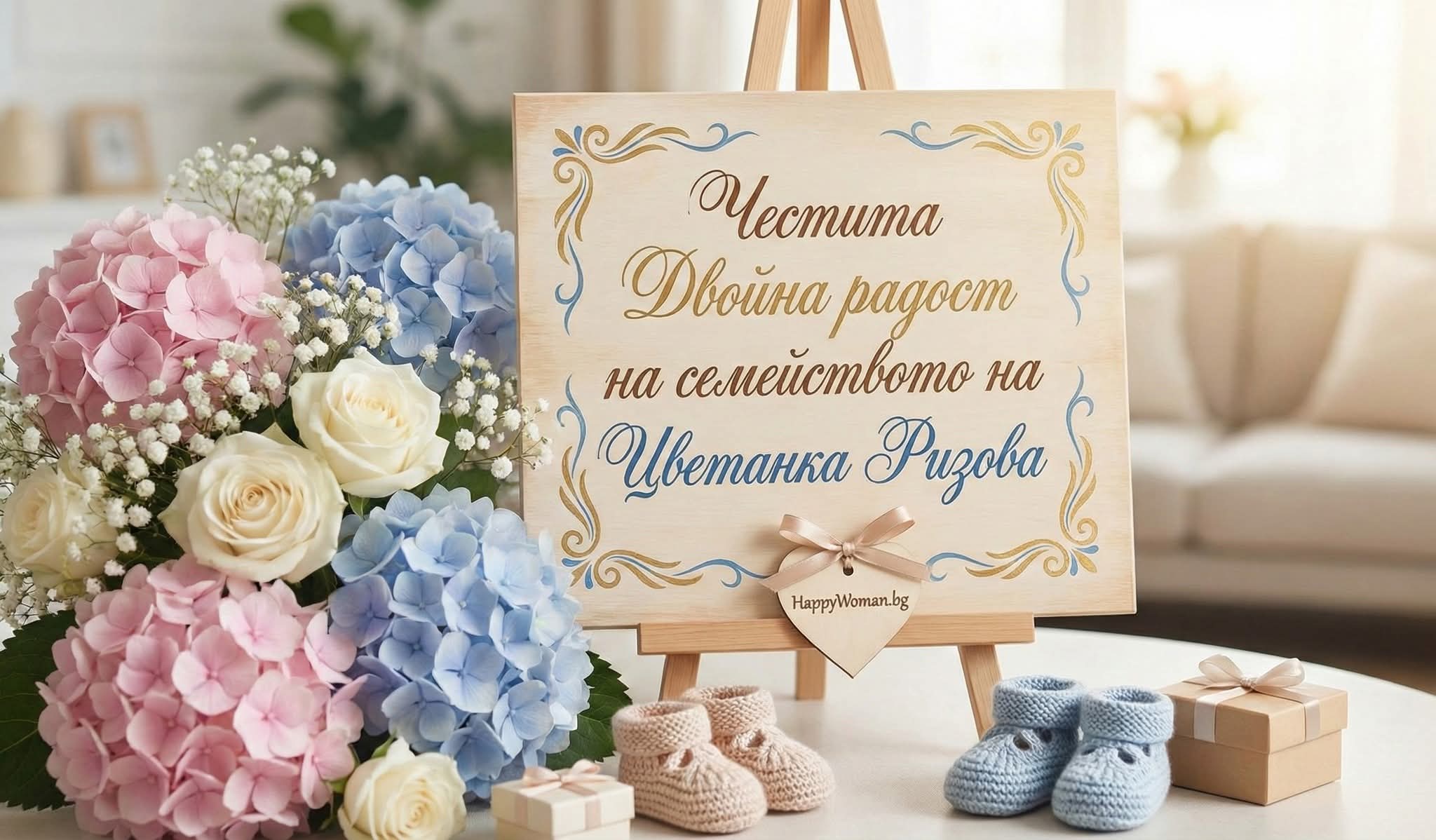 Двойна радост в семейството на Цветанка Ризова: Водещата празнува появата на близнаци Двойна радост в семейството на Цветанка Ризова: Водещата празнува появата на близнаци