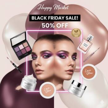 Тайните на красотата на половин цена – само на 28 ноември Черен петък в HappyMarket.bg Черен петък 28 ноември Happy Market