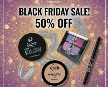 Тайните на красотата на половин цена – само на 28 ноември Черен петък в HappyMarket.bg Черен петък 28 ноемвриHappyMarket.bg грим