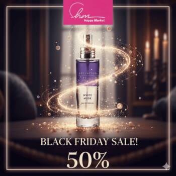 Тайните на красотата на половин цена – само на 28 ноември Черен петък в HappyMarket.bg Черен петък Happymarket.bg парфюм
