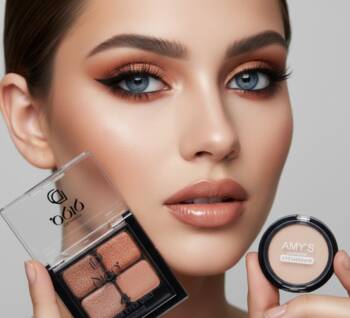 Сенки за очи според цвета на очите през 2025 Грим визия със сенки от HappyMarket.bg за сини очи