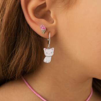 Детски сребърни обеци HappyMarket.bg