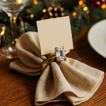 Пръстен декорация салфетки