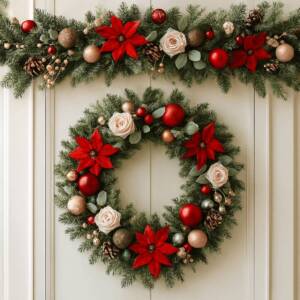 Коледни венци и гирлянди: Топ цветове и материали за 2025