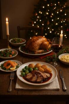 Луксозно Коледно меню у дома: изискани рецепти за впечатляваща вечеря Луксозно Коледно меню у дома: изискани рецепти за впечатляваща вечеря