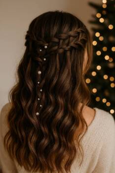 Идеи за романтични прически за коледните партита