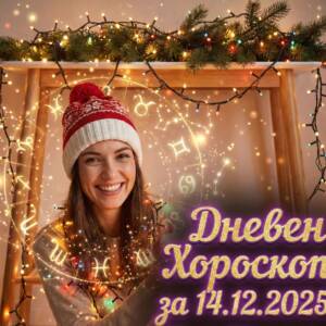 Дневен хороскоп за 14.12.2025 - неделя Дневен хороскоп за 14.12.2025 - неделя