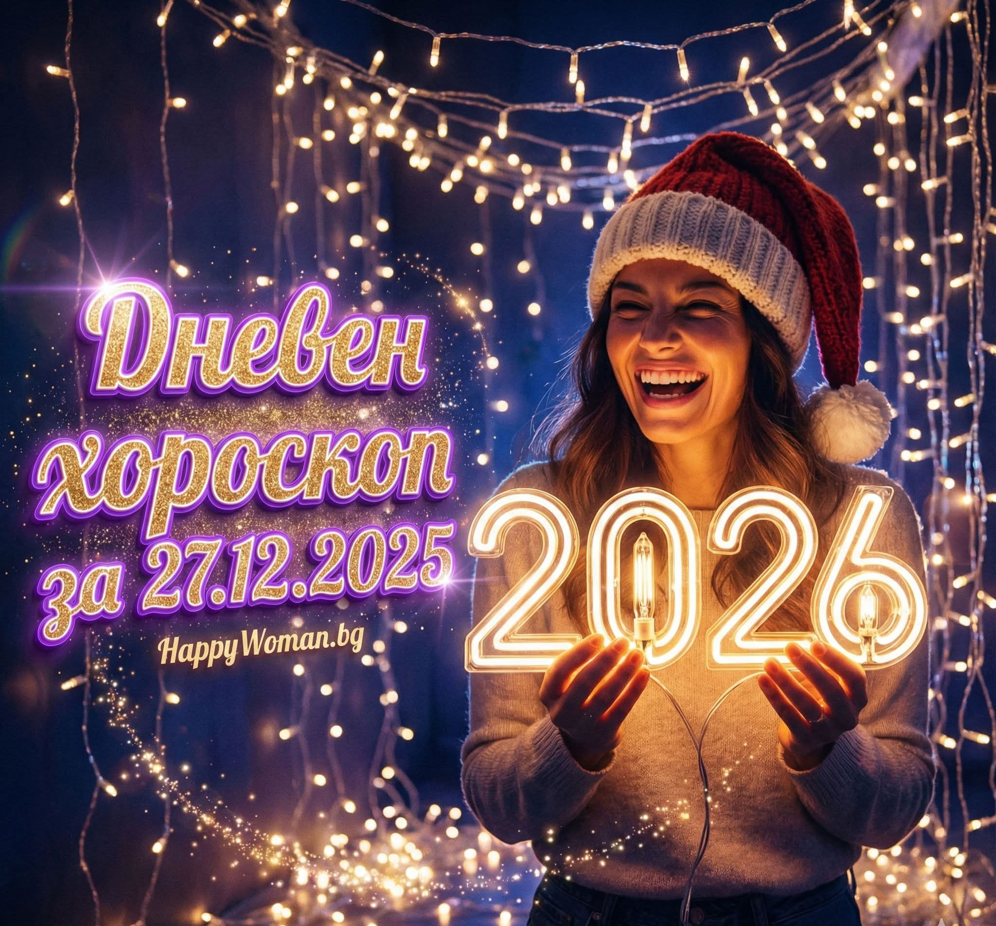 Дневен хороскоп за 27.12.2025 - събота Дневен хороскоп за 27.12.2025 – събота