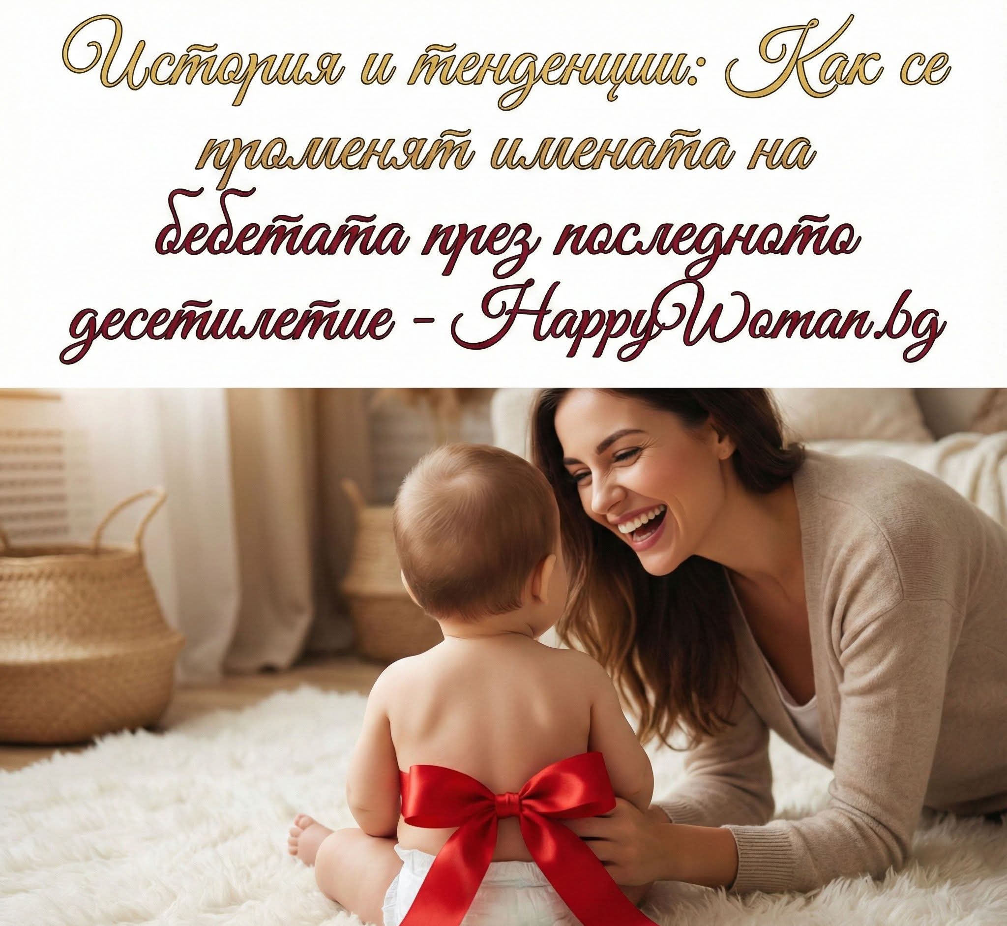 История и тенденции: Как се променят имената на бебетата през последното десетилетие История и тенденции: Как се променят имената на бебетата през последното десетилетие