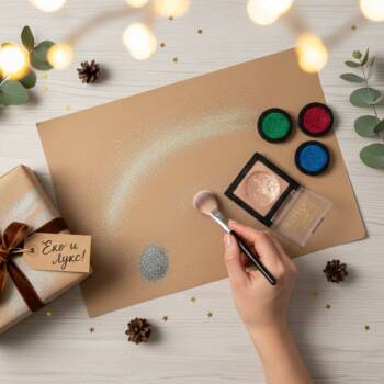 Коледа с червило: креативни начини да използваш грима си като част от празничната декорация през 2025 Коледа сенки палитра хайлайтър декорация