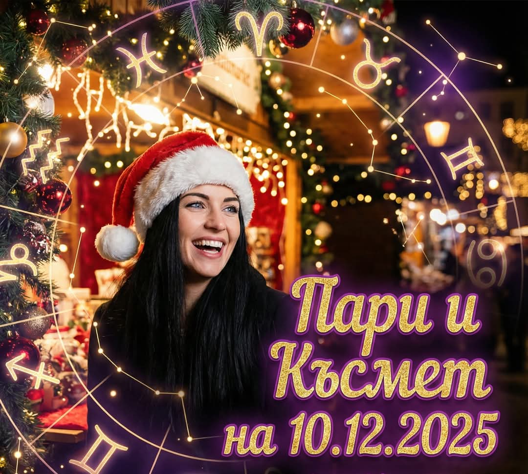 Фантастична сряда: Започва Златен Период на ИЗОБИЛИЕ от Пари и КЪСМЕТ от 10.12.2025 за 8 зодии Фантастична сряда: Започва Златен Период на ИЗОБИЛИЕ от Пари и КЪСМЕТ от 10.12.2025 за 8 зодии