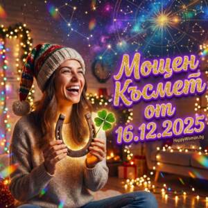 Златен Вторник: Приключва Трудният период, Вселената дарява с Мощен Късмет от 16.12.2025 за 6 зодии Златен Вторник: Приключва Трудният период, Вселената дарява с Мощен Късмет от 16.12.2025 за 6 зодии