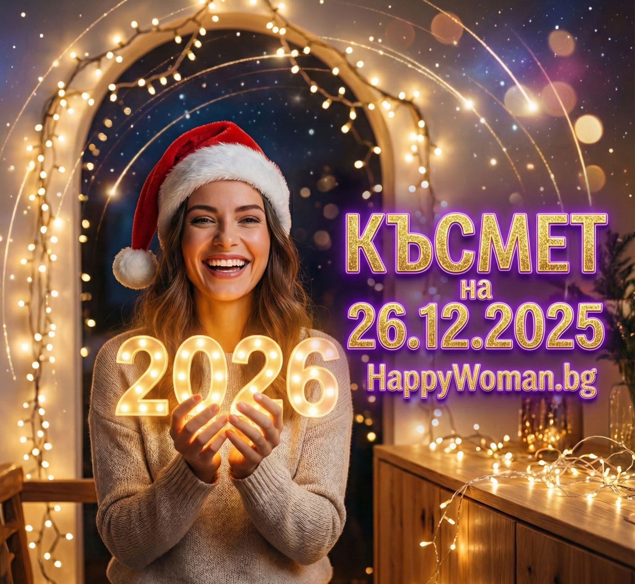 Златен Петък: Стоп на проблемите, започва Вълна от Мощни Промени и Късмет от 26.12.2025 за 6 зодии Златен Петък: Стоп на проблемите, започва Вълна от Мощни Промени и Късмет от 26.12.2025 за 6 зодии