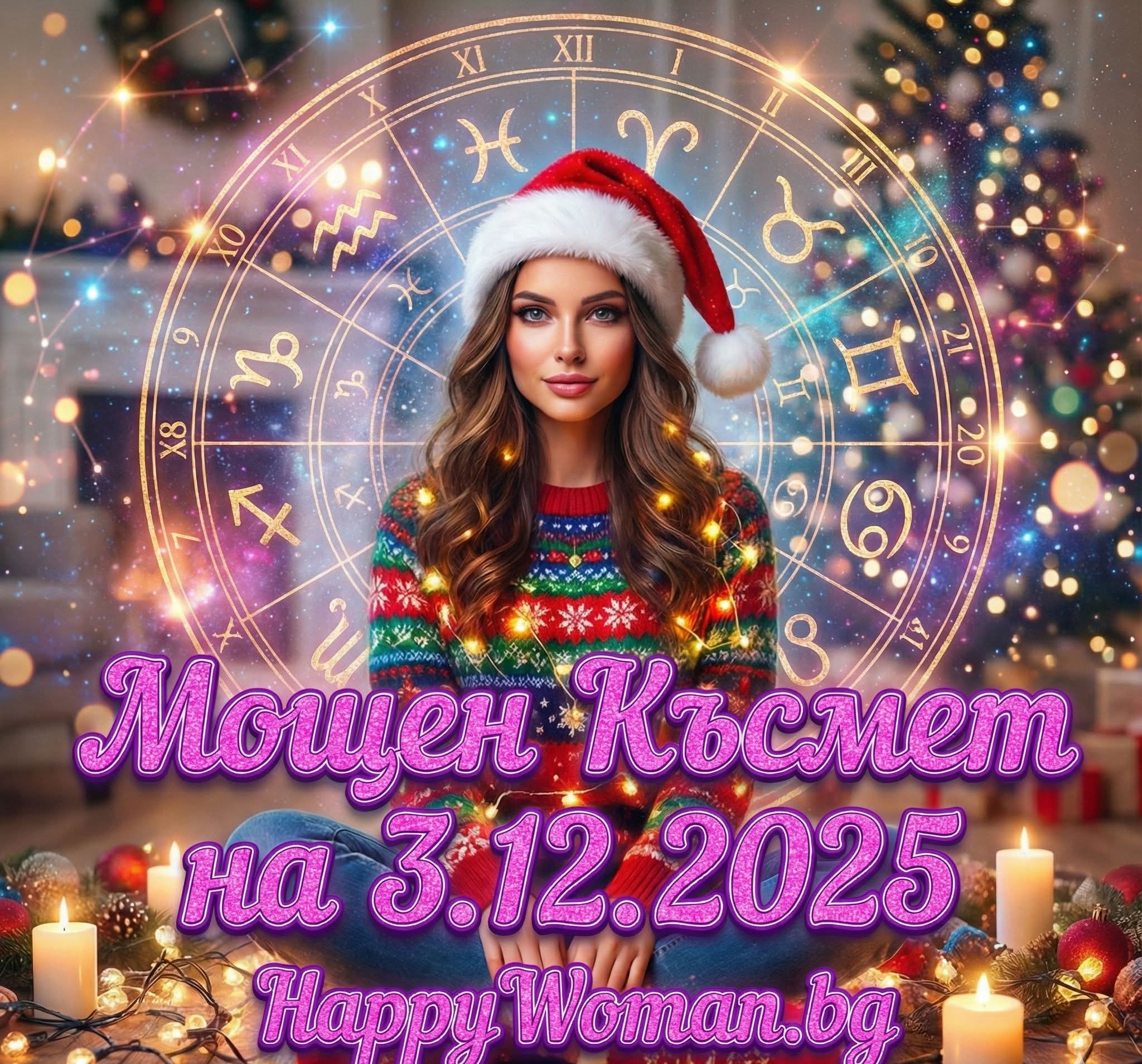 Величествена Сряда: Златен Дъжд на Щастие и Огромен Късмет от 3.12.2025 за 7 зодии Величествена Сряда: Златен Дъжд на Щастие и Огромен Късмет от 3.12.2025 за 7 зодии