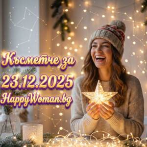 Късметче за 23.12.2025 за всяка зодия Късметче за 23.12.2025 за всяка зодия