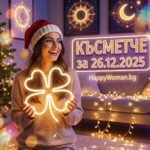 Късметче за 26.12.2025 за всяка зодия Късметче за 26.12.2025 за всяка зодия