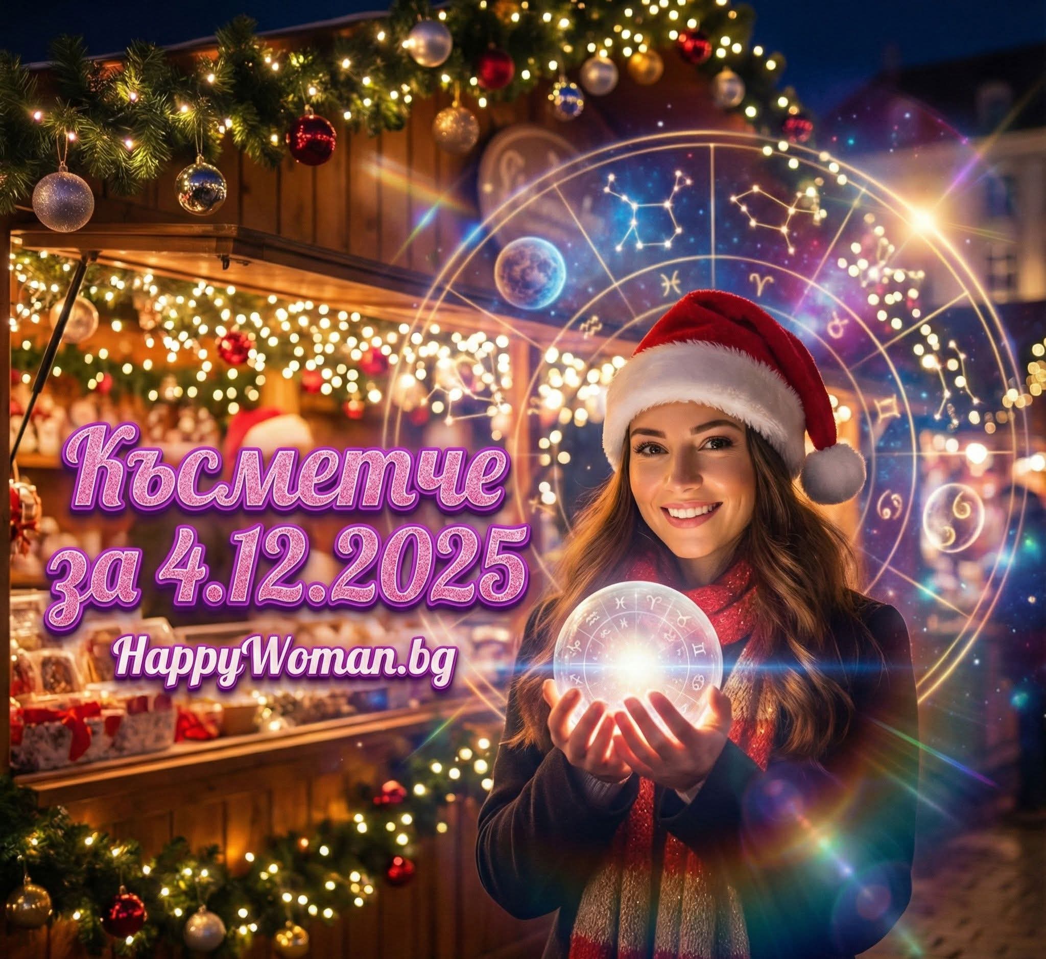 Късметче за 4.12.2025 за всяка зодия Късметче за 4.12.2025 за всяка зодия