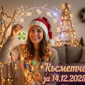 Късметче за 14.12.2025 за всяка зодия Късметче за 14.12.2025 за всяка зодия