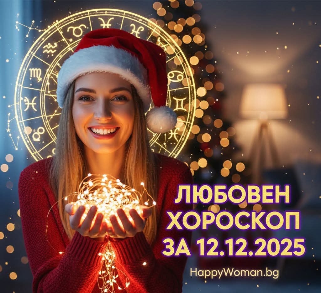 Любовен хороскоп за 12.12.2025 за всяка зодия Любовен хороскоп за 12.12.2025 за всяка зодия