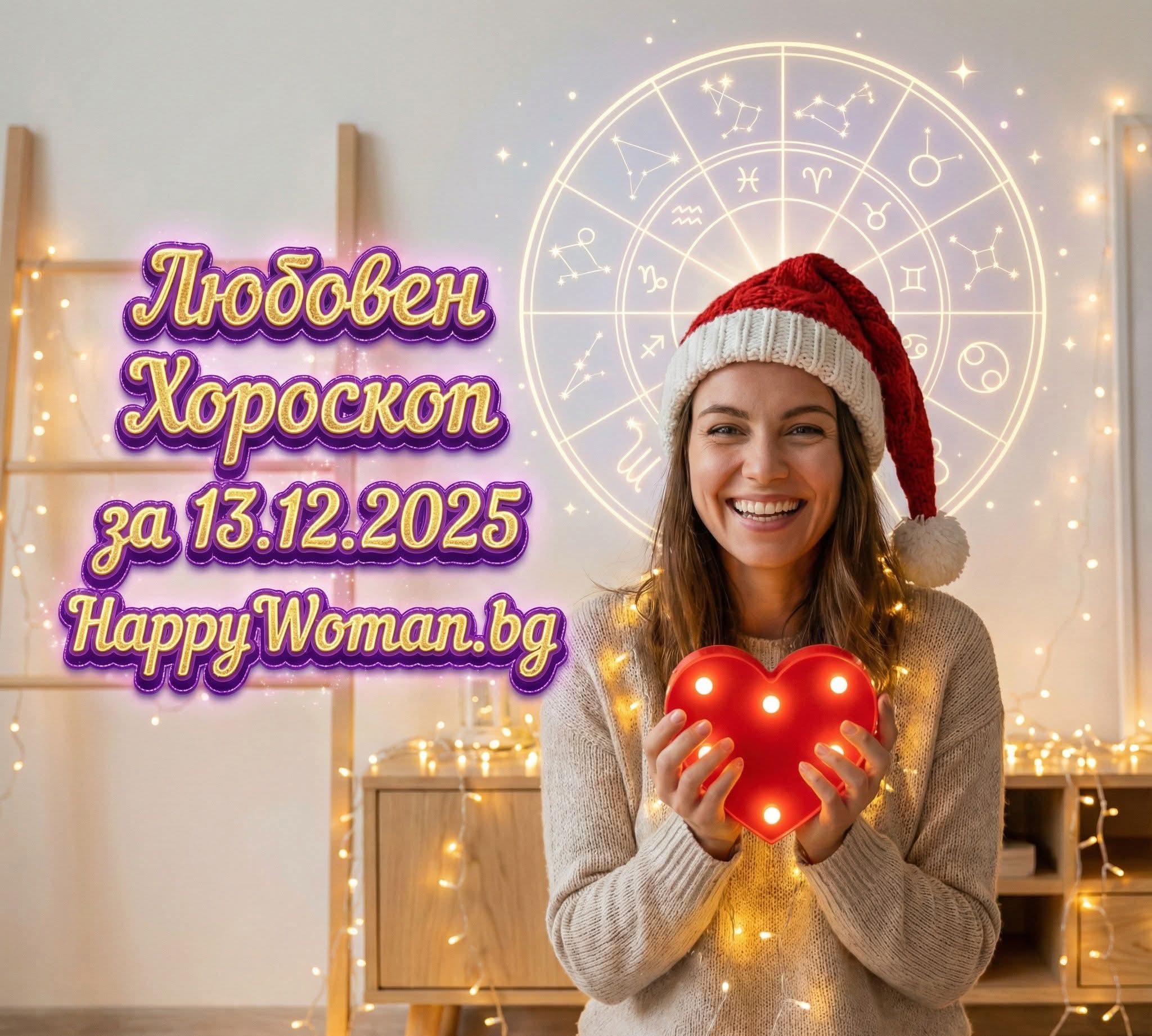 Любовен хороскоп за 13.12.2025 за всяка зодия