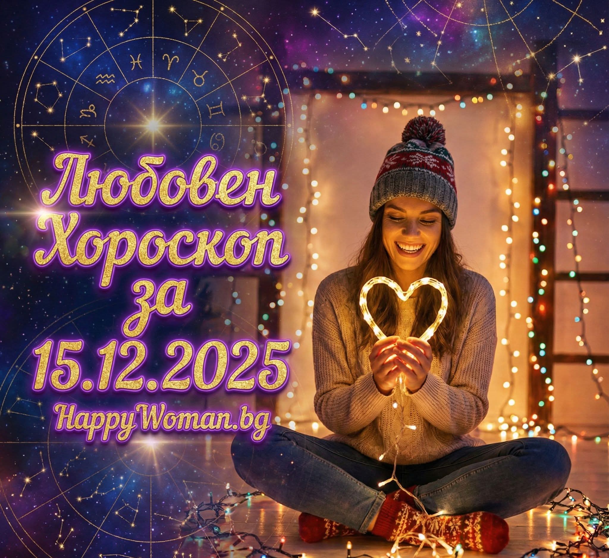 Любовен хороскоп за 15.12.2025 за всяка зодия